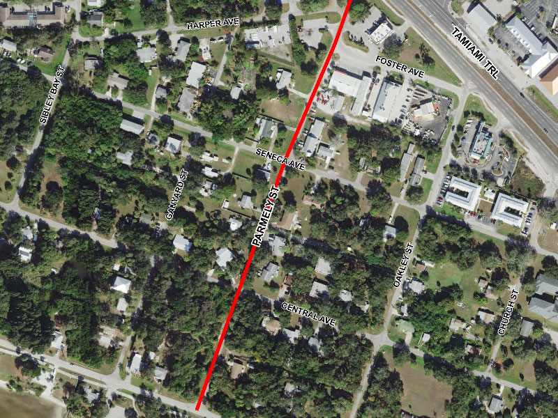 Charlotte Harbor CRA - Parmely Street road widening and sidewalk News Image